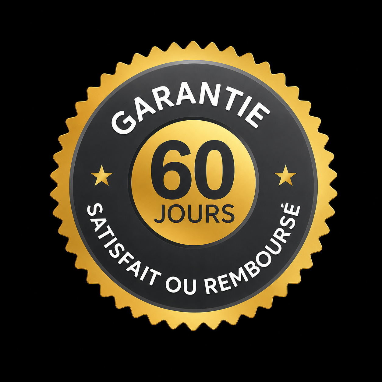 Garantie satisfait ou remboursé 60 jours